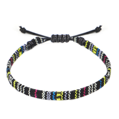 Hand Woven Rainbow Anklet