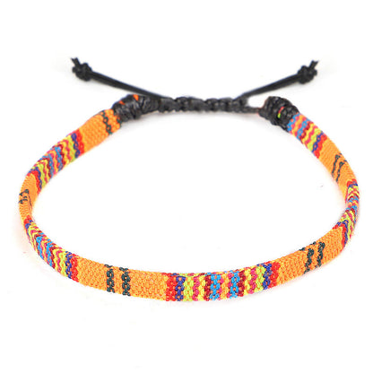 Hand Woven Rainbow Anklet