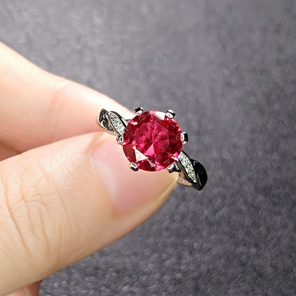 European Luxury Red Tourmaline Ring