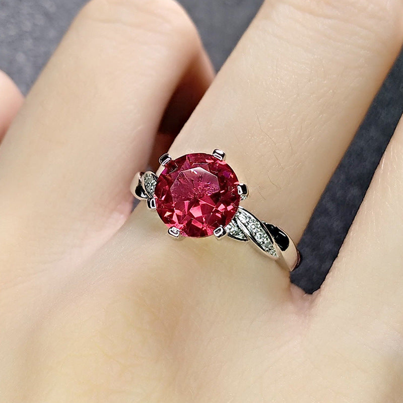 European Luxury Red Tourmaline Ring