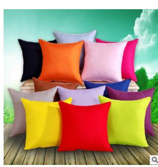 Solid Sofa Cushion Pillow