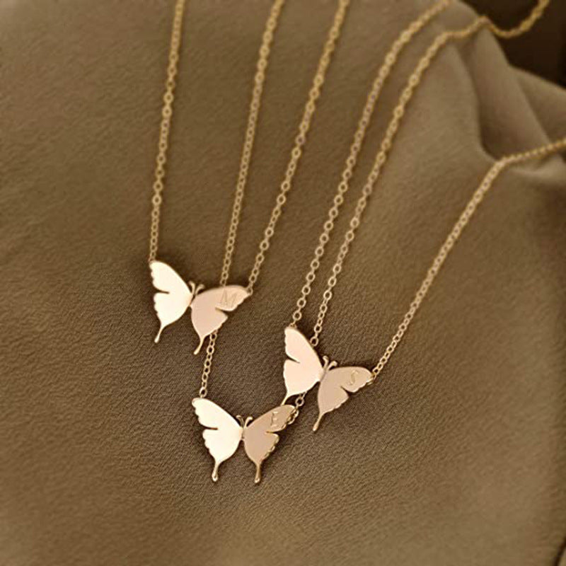 Geometric Butterfly Necklace